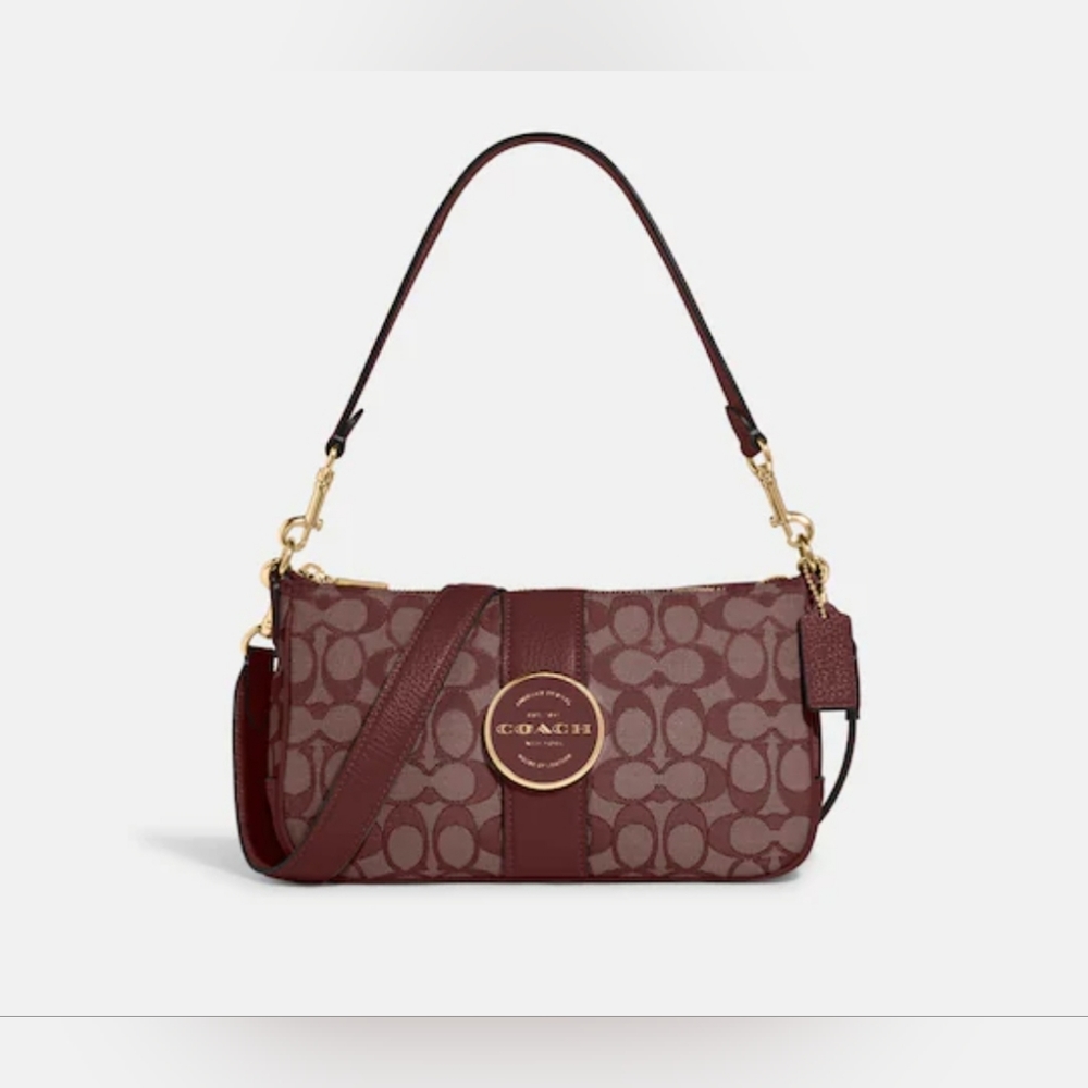 Coach Lonnie Baquette In Signature Jacquard